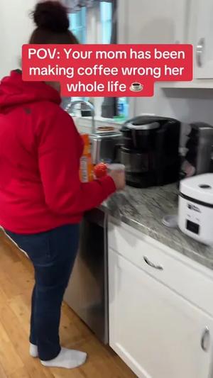 Shes been making coffee wrong #coffeetiktok #coffee #coffeemug #coffeetime #TikTokShop 