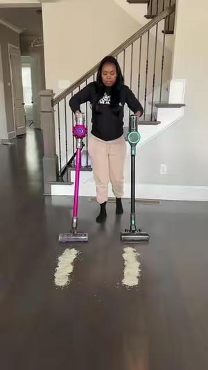 Comparing my Wyze vacuum from tiktok shop to my Dyson. Which do you think is better? 