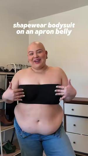 SIZE DOWN bffs! I’m wearing a large and she snatches me without suffocating me 🤭 also, I cant find the og creator who posted about this! if anyone knows who it is, pls tag her 🫶🏼 #baldiechi #shapewearbodysuits #shapewearbodysuit #plussizeshapewear #plussizeshapewearreview #plussizebodysuit #plussizeoutfit #plussizetiktokshop #plussizetiktokshopfinds 