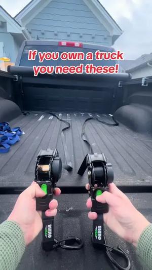 The straps that ever truck owner needs. They will sell out fast!!  Truck Straps  Tie down truck straps #lifetimewarranty #amazing #truckowner #trucks #tiedownstraps #FYP 